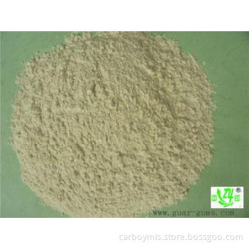 Green food additives 200 mesh 5500 CPS guar gum powder for